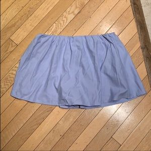 Blue Oxford skort